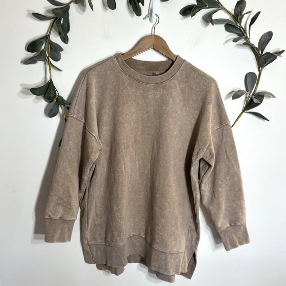 SO Light Brown Tunic Sweatshirt - Picture 1 of 5